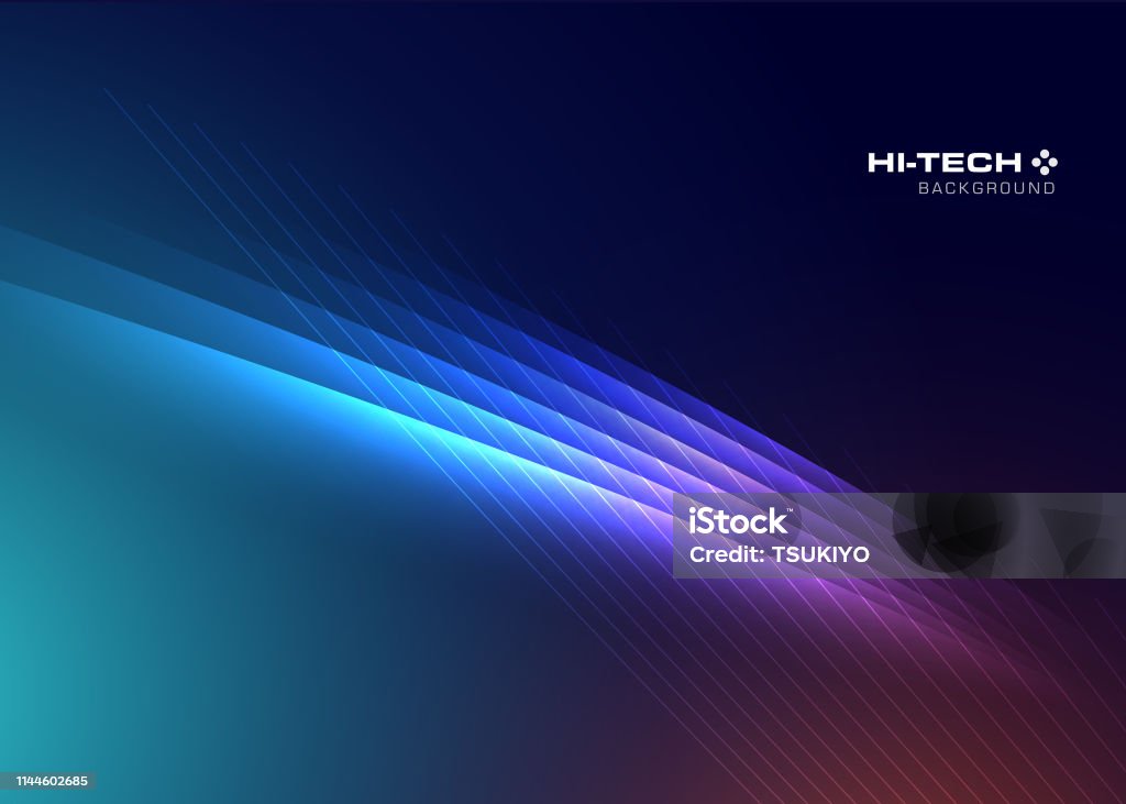 Technology Abstract Color Abstract Technology Background Stock Illustration - Download Image Now ...