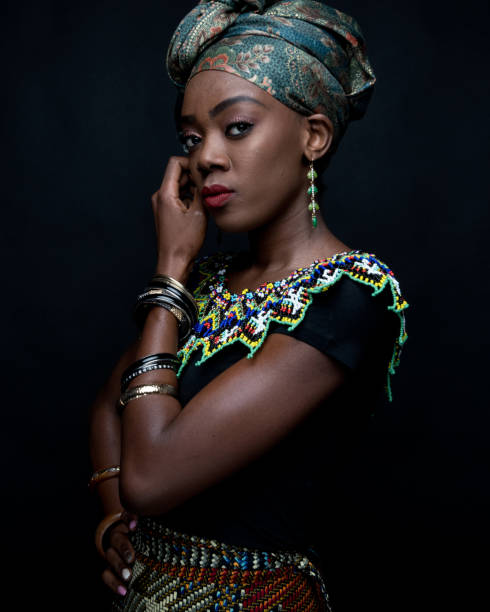istock Headshot of African female 1144602885
