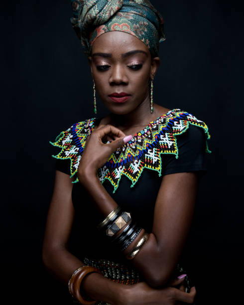 istock Headshot of African female 1144603163