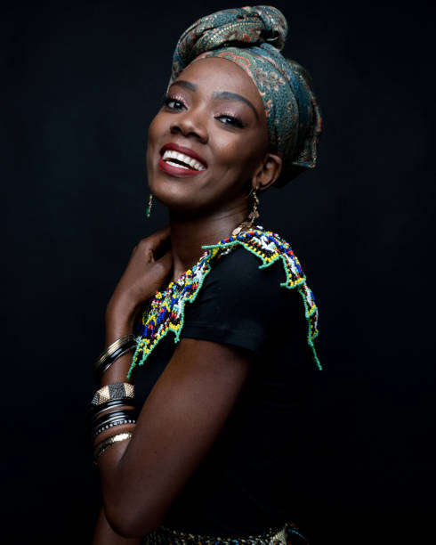 istock Headshot of African female 1144603175