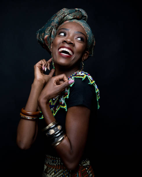 istock Headshot of African female 1144604376