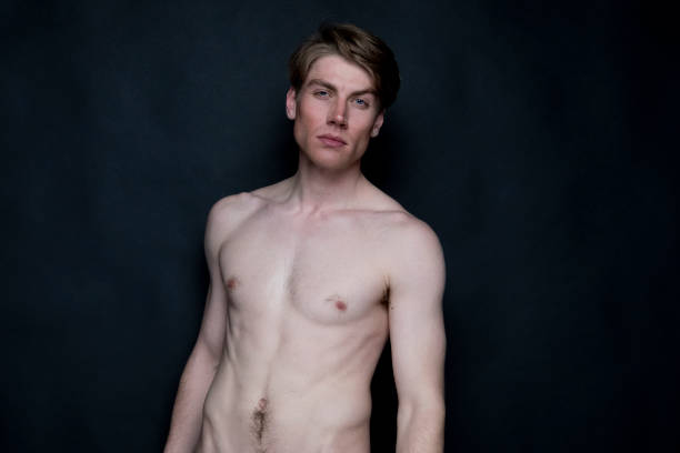 istock Handsome man wearing black underwear 1144605943