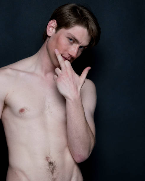 istock Handsome man wearing black underwear 1144606797