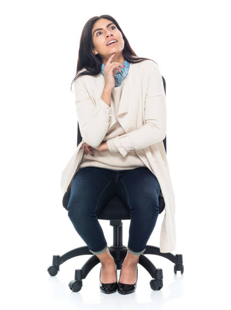 istock Attractive young latino female is feeling inspired 1144606979