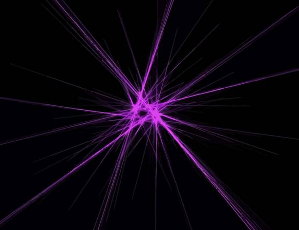 istock image of one Digital Fractal on Black Color 1144607003