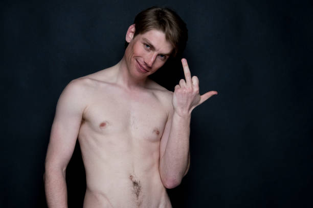istock Handsome man wearing black underwear 1144607243