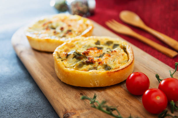 Seafood salmon and spinach tartlets