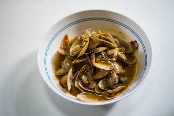 Stir Fried Clams with Roasted Chili Paste