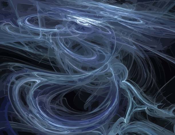 istock image of one Digital Fractal on Black Color 1144610930