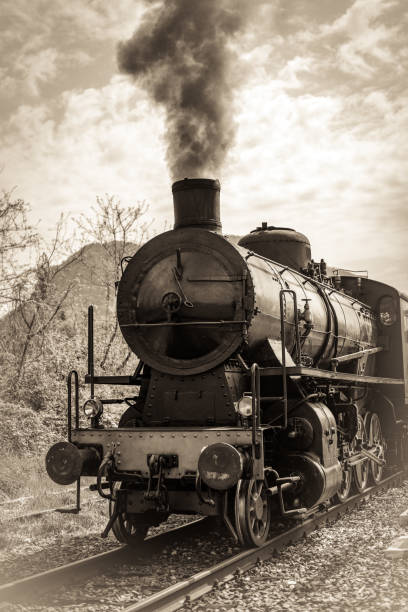 istock Antique locomotive train in Italy 1144614903