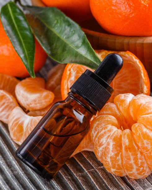 istock juicy mandarin on a gray wooden rustic background 1144616711