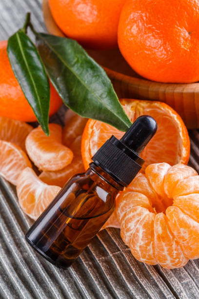 istock juicy mandarin on a gray wooden rustic background 1144616737