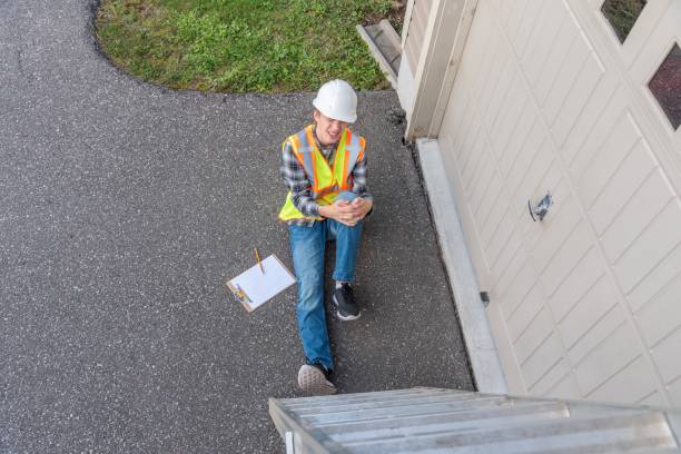 istock Architect suffering after on-the-job injury. 1144617743