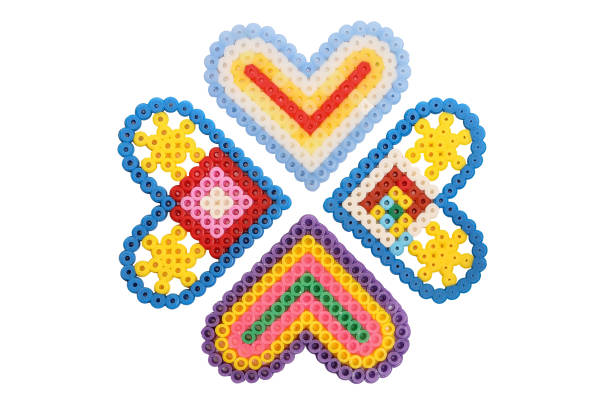 istock Applique of four hearts isolated on white background 1144618002