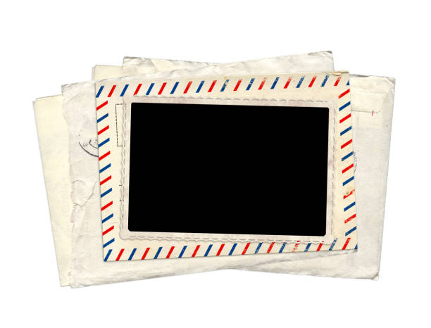 istock Retro photo, old postcard and vintage envelope 1144618709