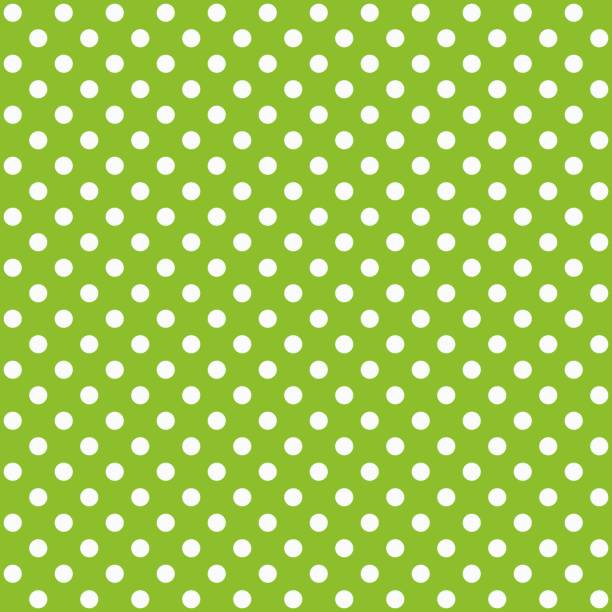 illustrazioni stock, clip art, cartoni animati e icone di tendenza di un motivo senza cuciture è un grande punto bianco su uno sfondo verde lime. - craft block concepts square shape