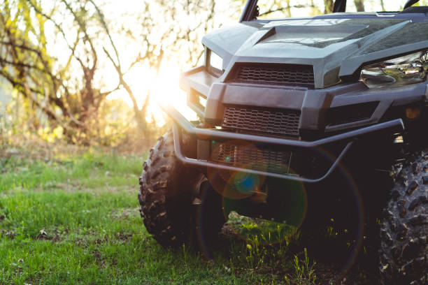 Off road recreational vehicle with sun flare