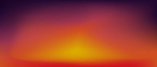 tło gradientu zachodu słońca . - sunset stock illustrations