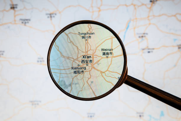 istock Xi'an, China. Political map. 1144624949