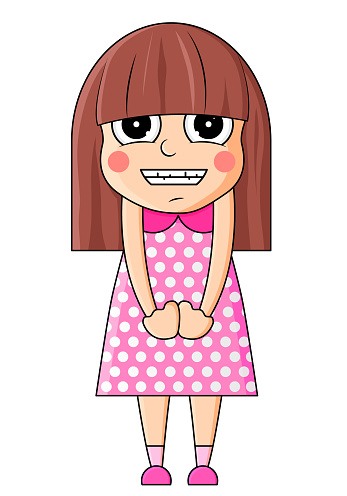 Cute Cartoon Girl With Mischievous Emotions Vector Illustration Stock Illustration - Download Image Now - iStock Cute Cartoon Girl With Mischievous Emotions Vector Illustration Stock Illustration - Download Image Now - iStock