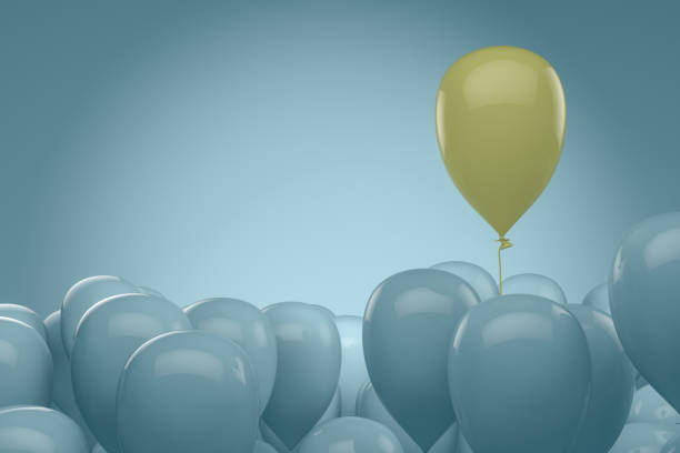 istock Balloons, Standing Out From The Crowd, Leadership Concept. 1144625929