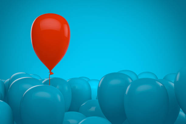 istock Balloons, Standing Out From The Crowd, Leadership Concept. 1144626244