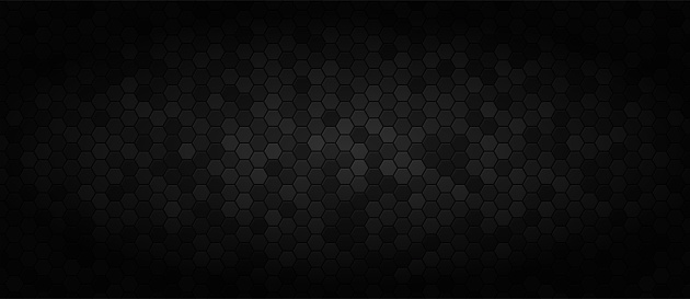 Black wide technology background . Dark industrial wallpaper .