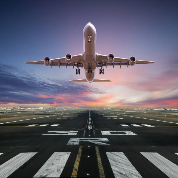 istock Airplane taking off from the airport. 1144630116