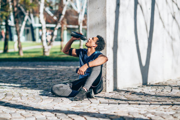 istock Sportsman resting 1144630520