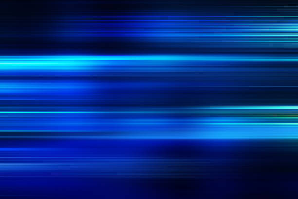 blue motion blur abstract background - blue tone flash imagens e fotografias de stock
