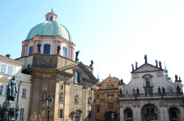 istock Knight of the Cross Square in Prague 1144633384