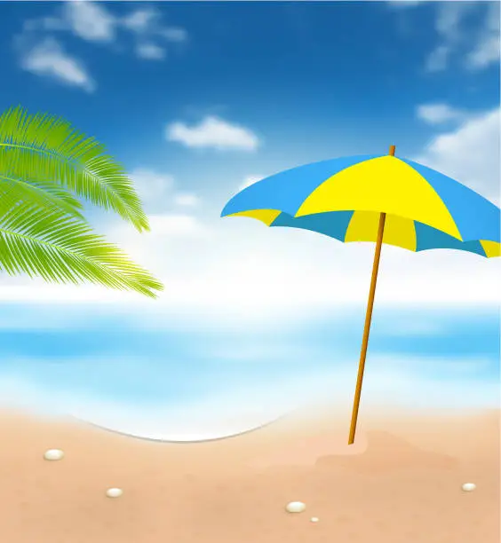 Vector illustration of Beach