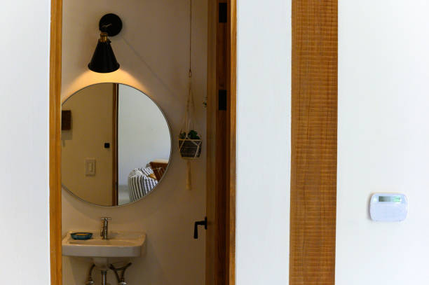 istock Modern bathroom interior in a luxury home 1144634805