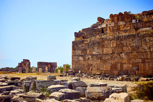 istock Hierapolis ancient city ruins Pamukkale Turkey 1144639223