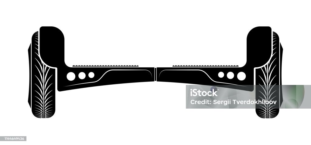 A self-balancing scooter is a self-balancing personal transporter. A self-balancing scooter is a self-balancing personal transporter Balance stock vector