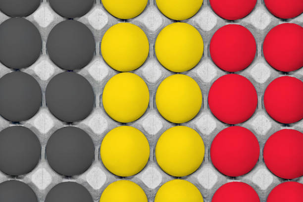 istock Tray of chicken eggs. View from above 1144652429