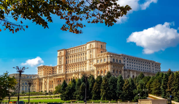 istock Famous Parliament Palace in Bucharest capital 1144652794