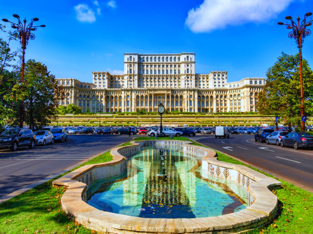 istock Parliament and Government building in Bucharest 1144652798
