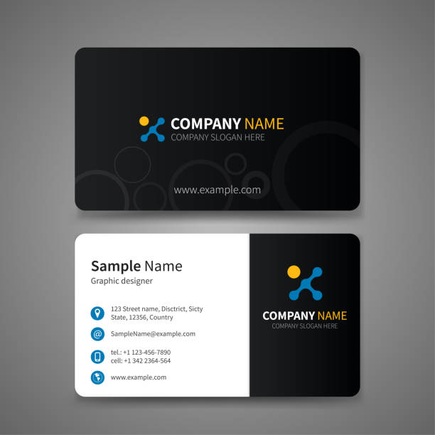 Business card templates vector art illustration