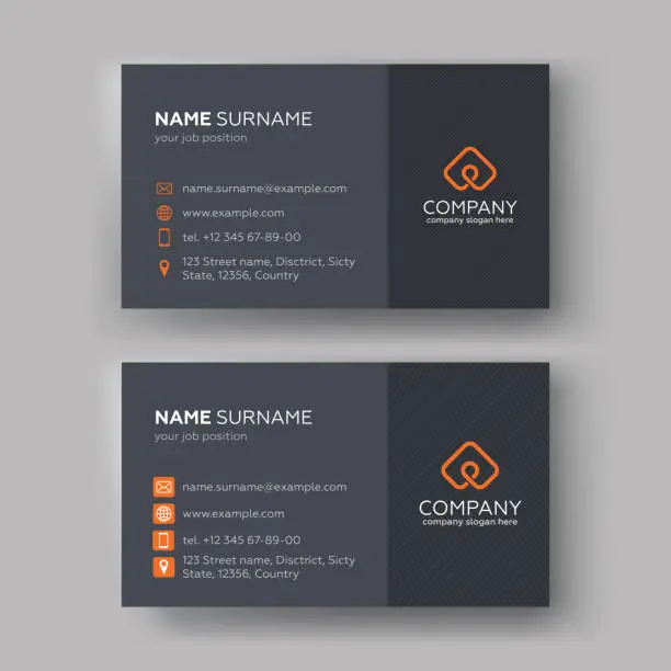 Vector illustration of Business card templates
