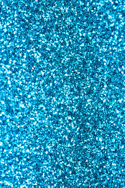 istock Close Up of Blue Glitter with Bokeh For Background 1144656143
