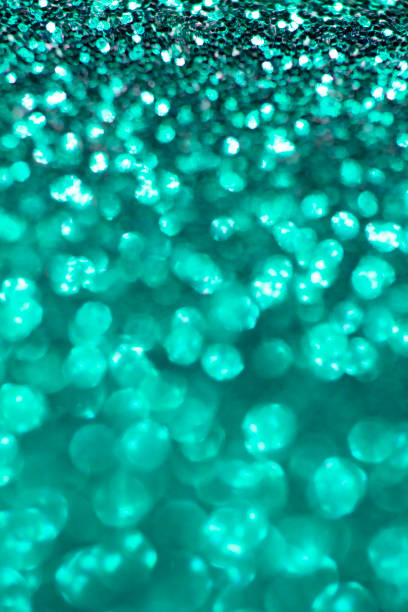 istock Close Up of Blue Glitter with Bokeh For Background 1144660024