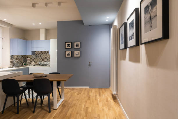 istock Brand new empty modern design apartment for rental 1144664791