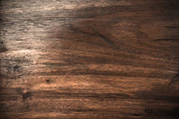 istock Wood table floor with natural pattern texture. Empty template  wood board can be used as background. 1144665208