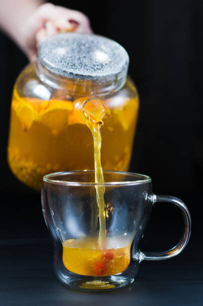 istock Sea buckthorn tea kettle. 1144667471