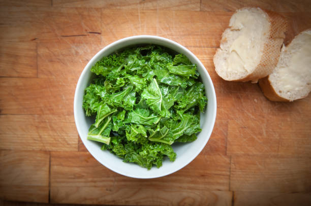 istock Kale, a bowl of nutritious raw food 1144670310