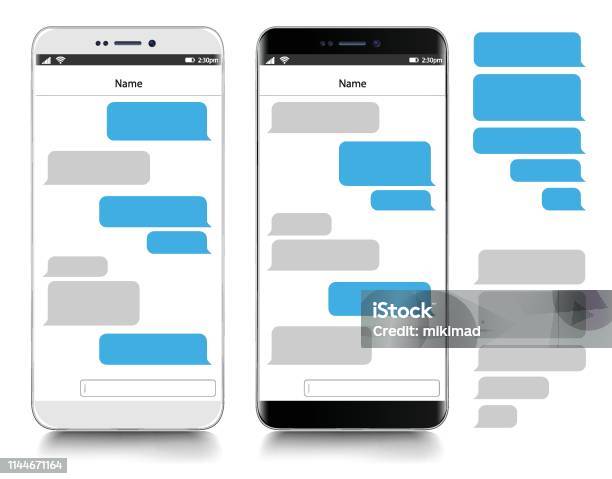Envoi Smartphone Illustration Vectorielle Réaliste Vecteurs libres de droits et plus d'images vectorielles de Message SMS