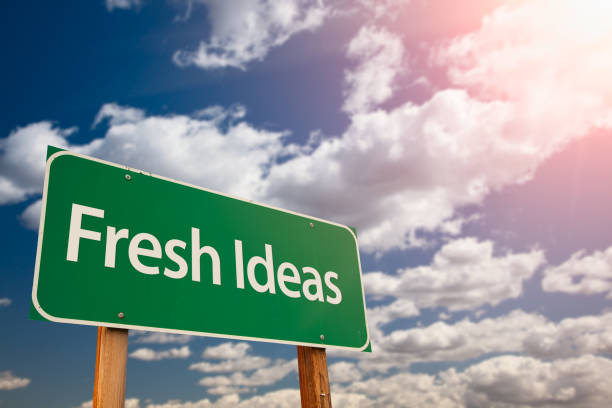 istock Fresh Ideas Green Road Sign Against Sky 1144672642