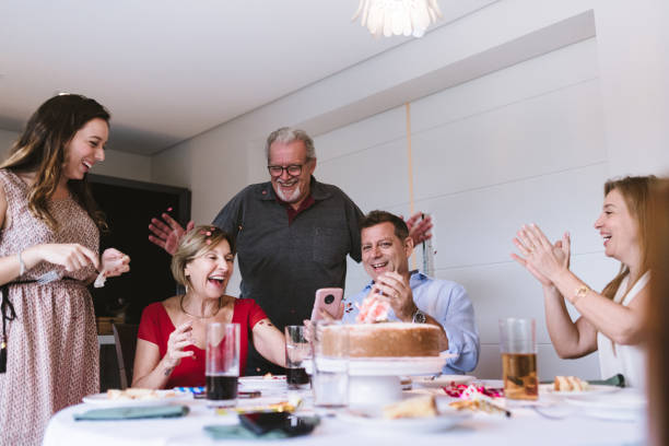 istock Family celebrating birthday 1144677334