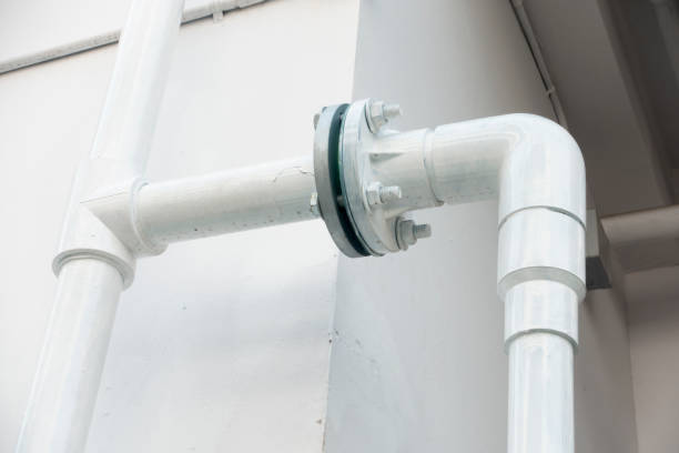 istock Water steel pipe close up 1144679362
